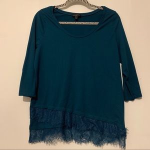 Lane Bryant lace bottom top 14/16